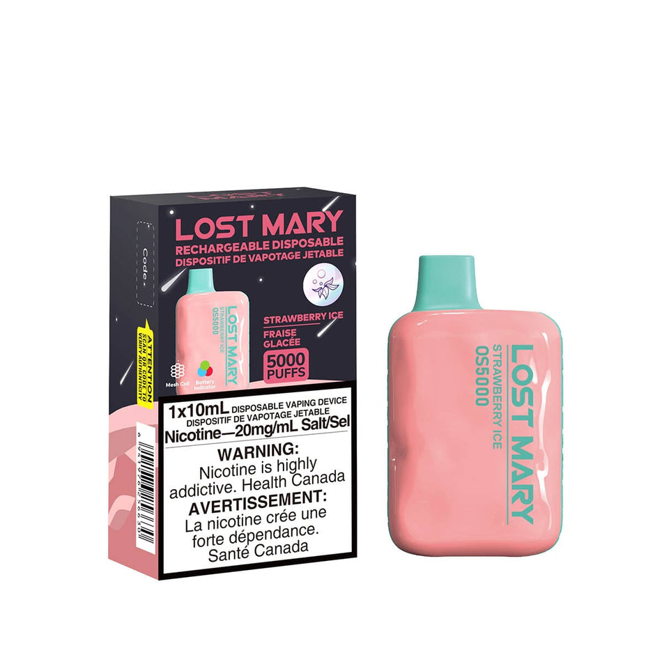 Lost Mary OS5000 Strawberry Ice Disposable Vape Pen Disposable Lost Mary