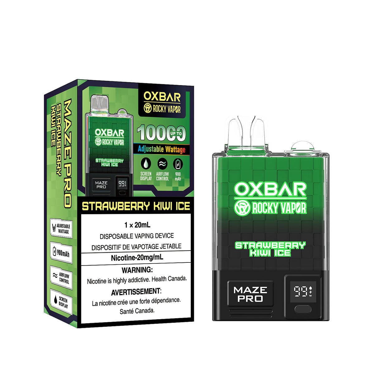 Oxbar Maze Pro Strawberry Kiwi Ice Disposable Vape Pen Disposable Oxbar