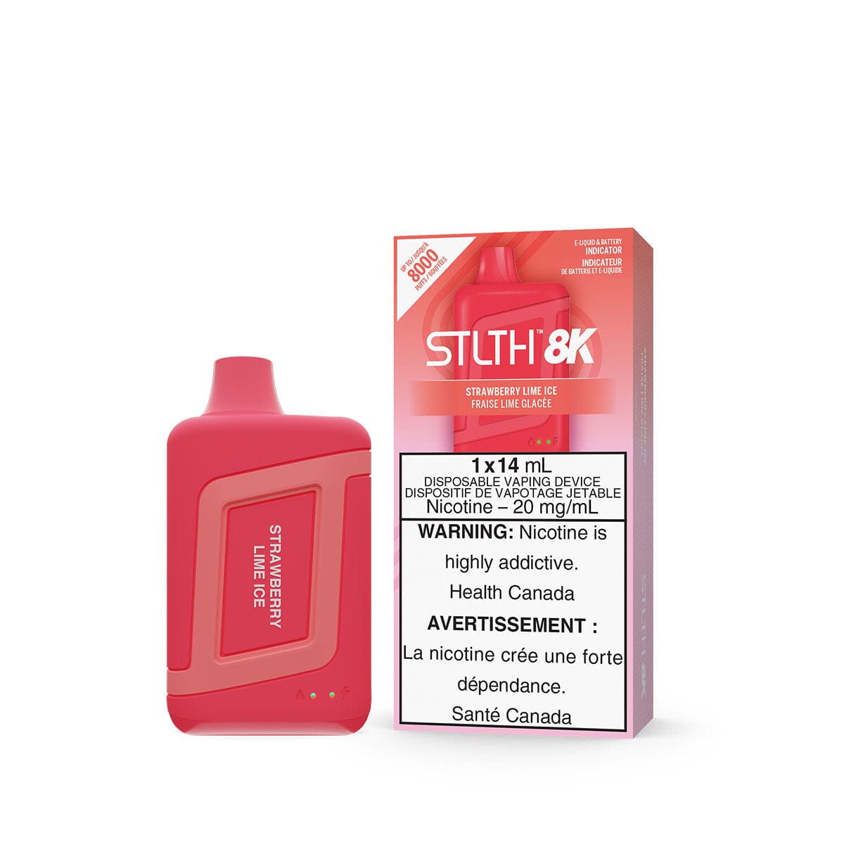 STLTH 8K Strawberry Lime Ice Disposable Vape Disposable STLTH