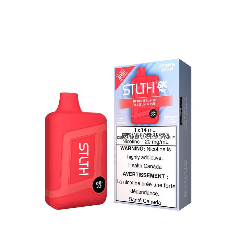 STLTH 8K Pro Strawberry Lime Ice Disposable Vape Pen Disposable STLTH