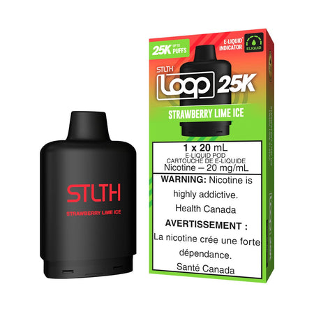 STLTH Loop 25K Strawberry Lime Ice Disposable Vape Pod Disposable STLTH