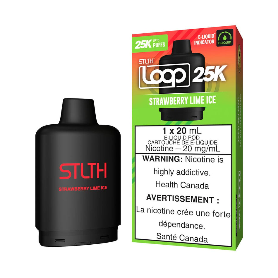 STLTH Loop 25K Strawberry Lime Ice Disposable Vape Pod Disposable STLTH