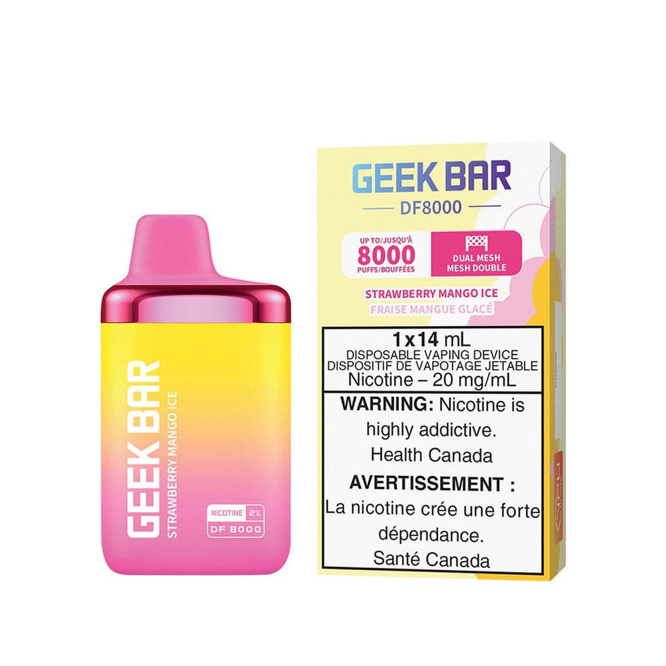Geek Bar DF8000 Strawberry Mango Ice Disposable Vape Disposable Geek Bar