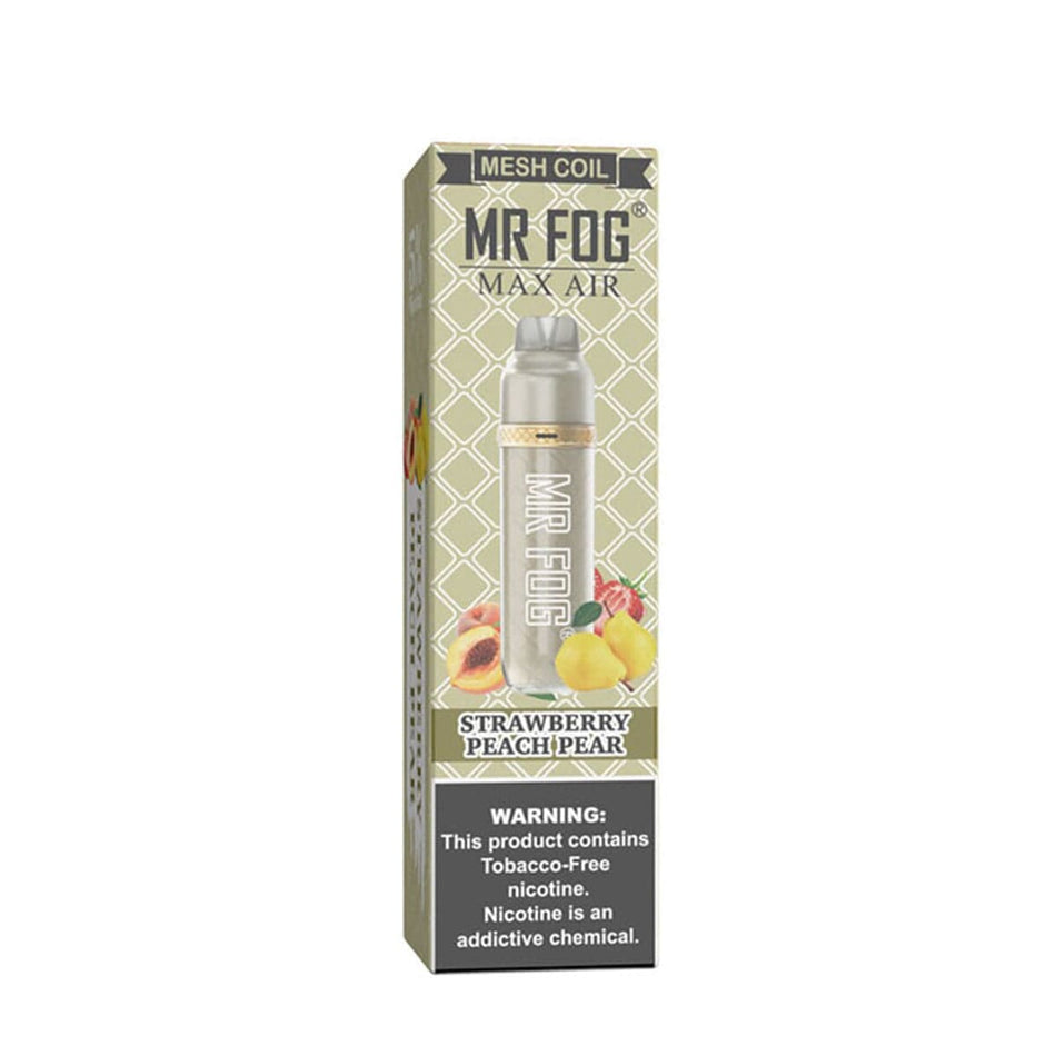 Mr. Fog Max Air Strawberry Peach Pear Disposable Vape Pen Disposable Mr. Fog Max Air
