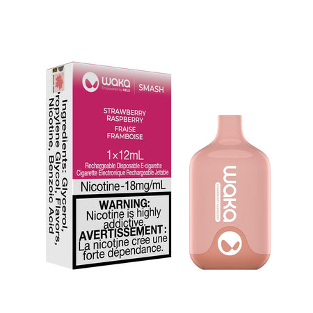 Waka Smash Strawberry Raspberry Disposable Vape Disposable Waka
