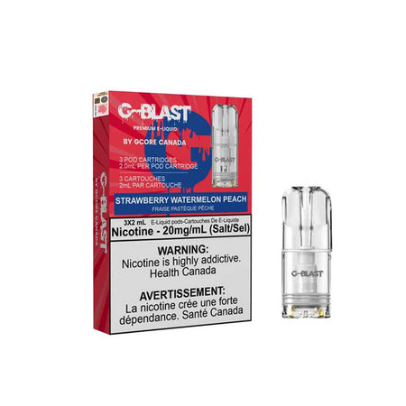 Stlth Compatible G-Blast Strawberry Watermelon Peach Vape Pods Pre-filled Pod Gcore