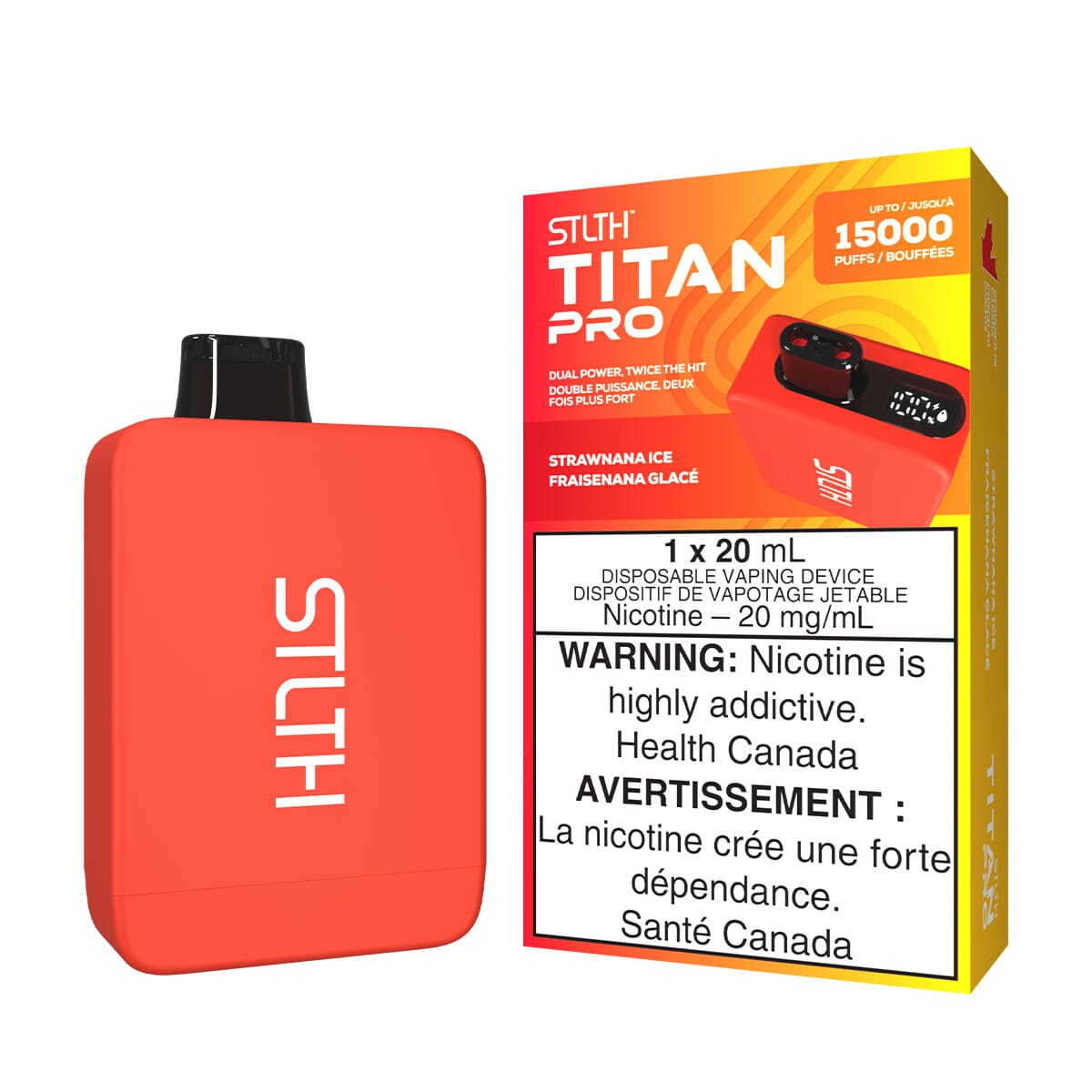 STLTH Titan Pro Strawnana Ice Disposable Vape Disposable STLTH