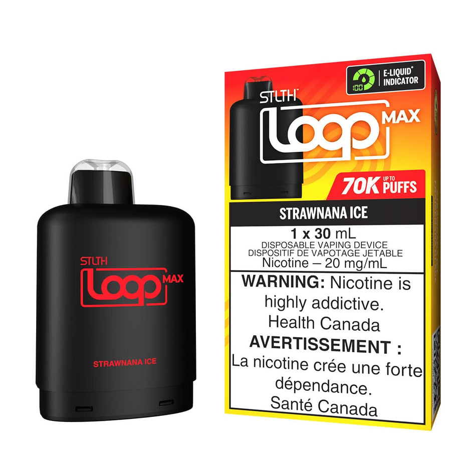 STLTH Loop MAX Strawnana Ice Disposable Vape Pod Disposable STLTH