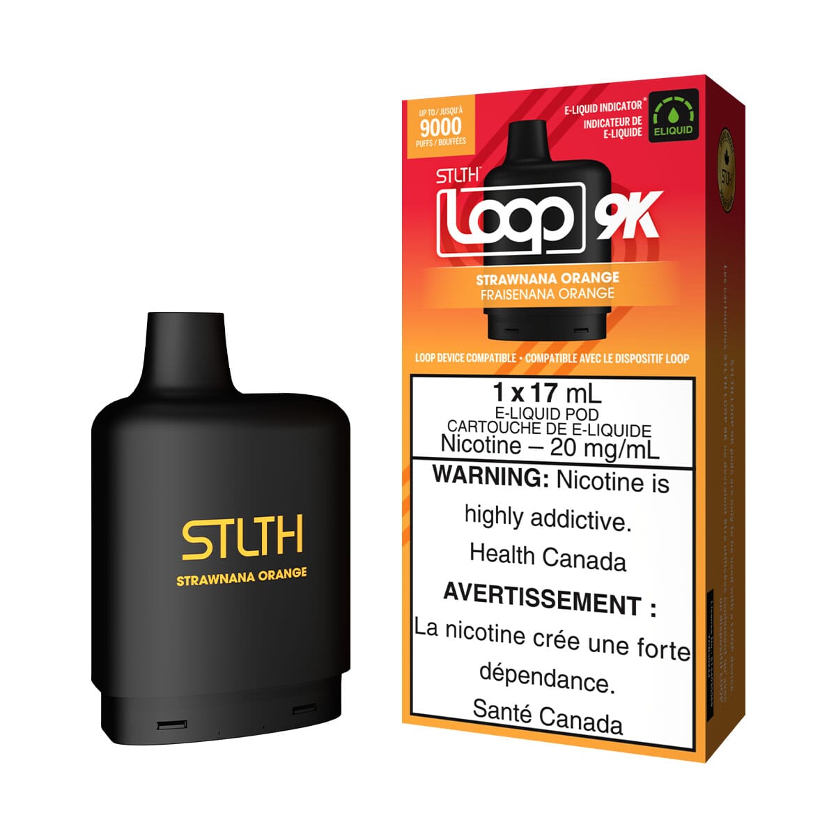 STLTH Loop 2 Strawnana Orange Disposable Vape Pod Disposable Loop 2