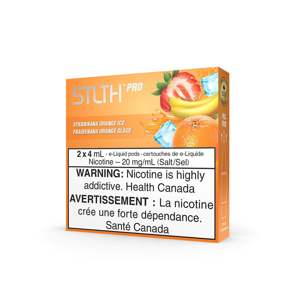 STLTH Pro Strawnana Orange Ice Vape Pods Pre-Filled Pod STLTH