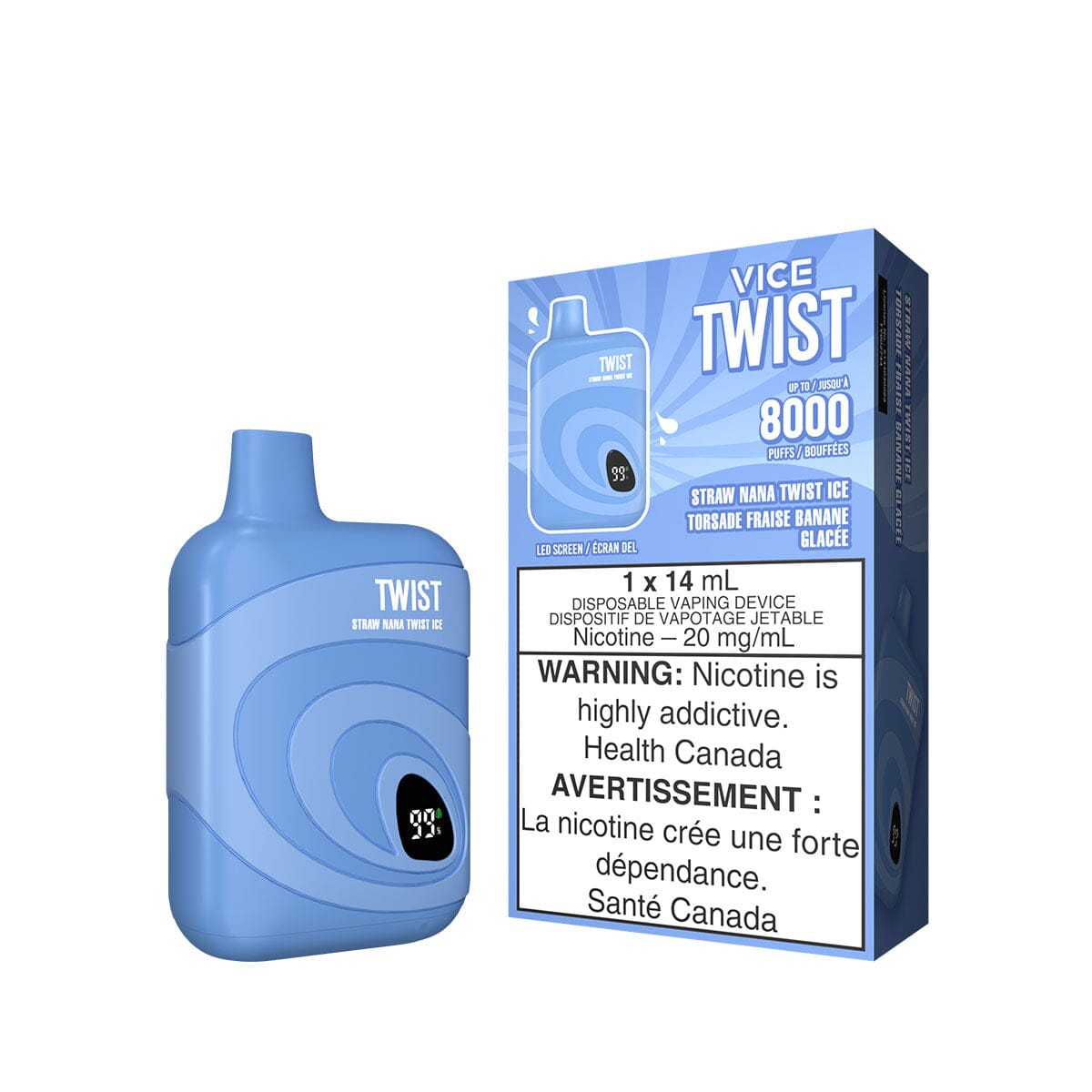 Vice Twist Straw Nana Twist Ice Disposable Vape Pen Disposable Vice