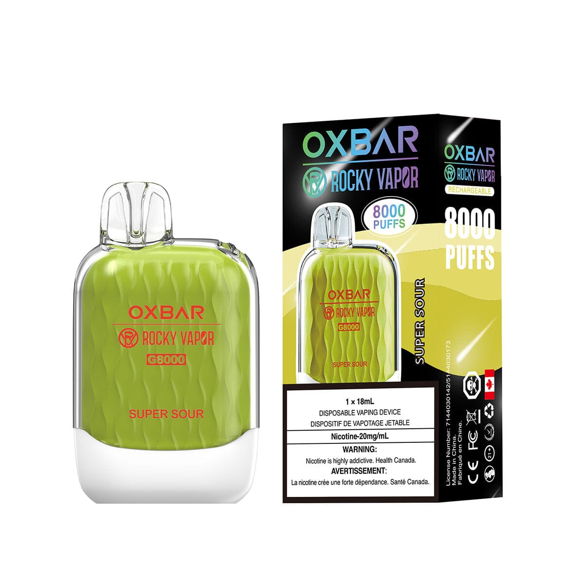 elf bar vape uk G8000，650 mAh，Free Lanyard，5% Nic，8K Puffs main image 1