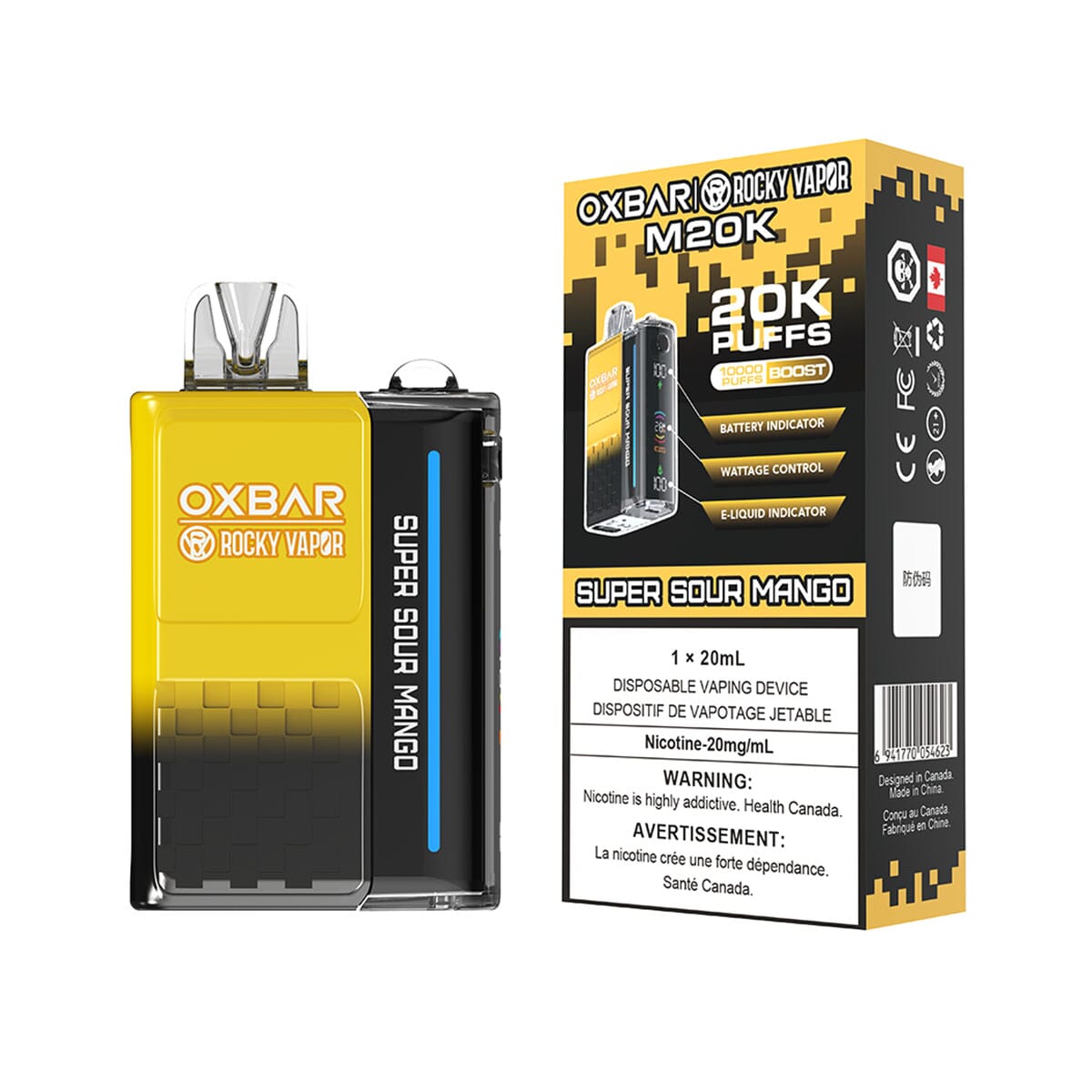 Oxbar M20K Super Sour Mango Disposable Vape | VapeMeet