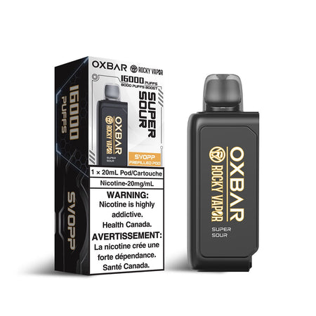 Svopp Rocky Vapor Oxbar Super Sour Disposable Vape Pod Disposable Oxbar