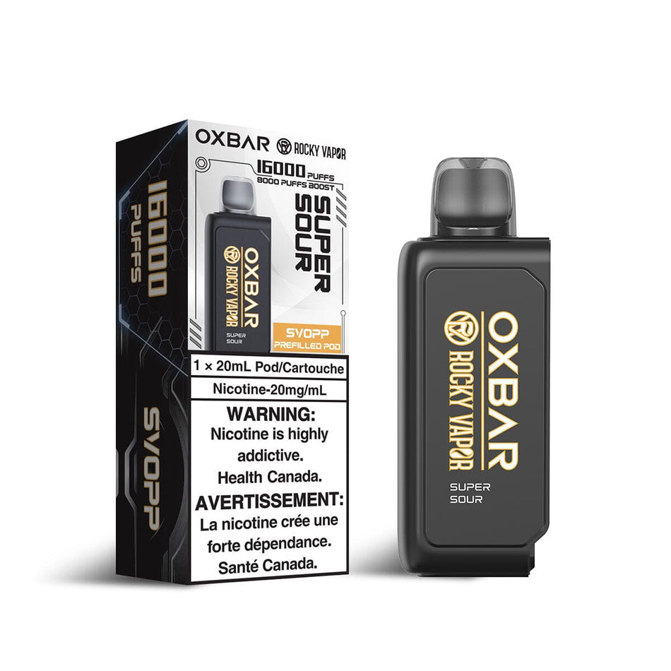 Svopp Rocky Vapor Oxbar Super Sour Disposable Vape Pod Disposable Oxbar