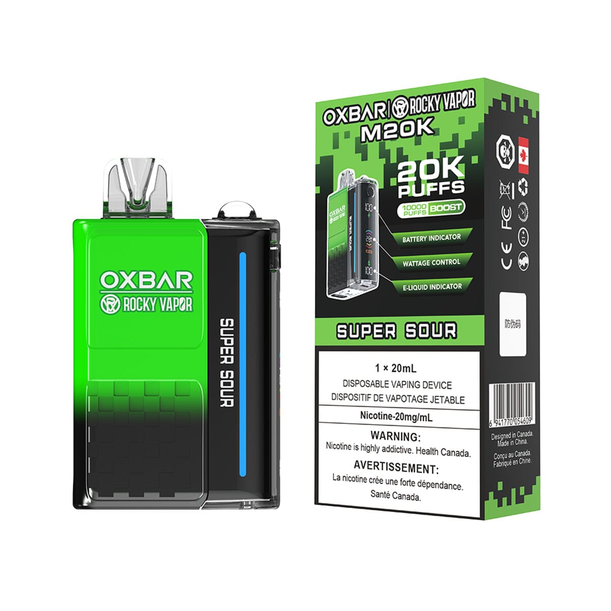 Oxbar M20K Super Sour Disposable Vape Disposable Oxbar