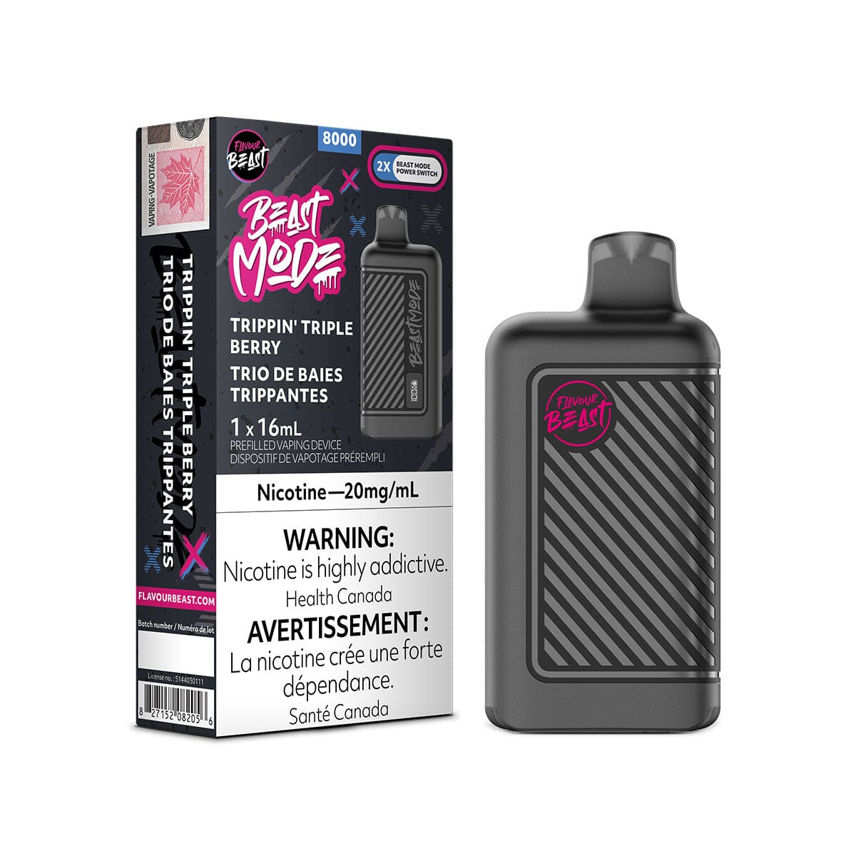 Flavour Beast Beast Mode 8K Trippin' Triple Berry Disposable Vape Pen Disposable Flavour Beast