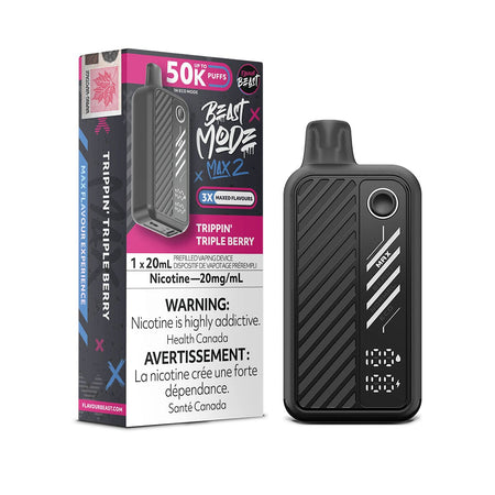 Flavour Beast Beast Mode Max 2 Trippin Triple Berry Disposable Vape Disposable Flavour Beast