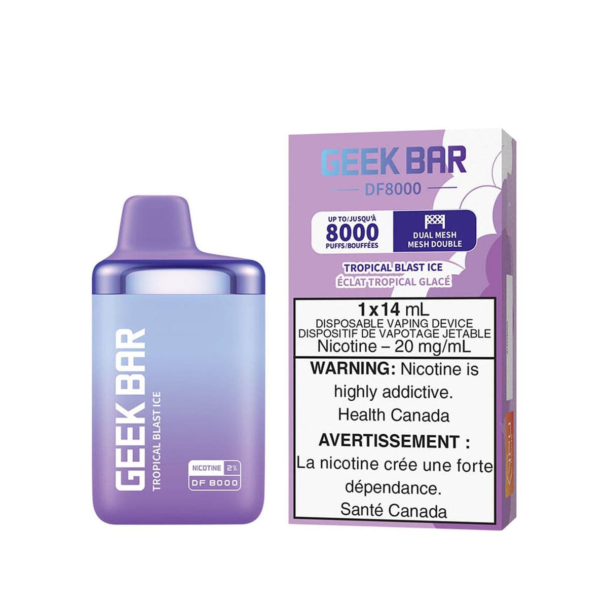 Geek Bar DF8000 Tropical Blast Ice Disposable Vape Disposable Geek Bar