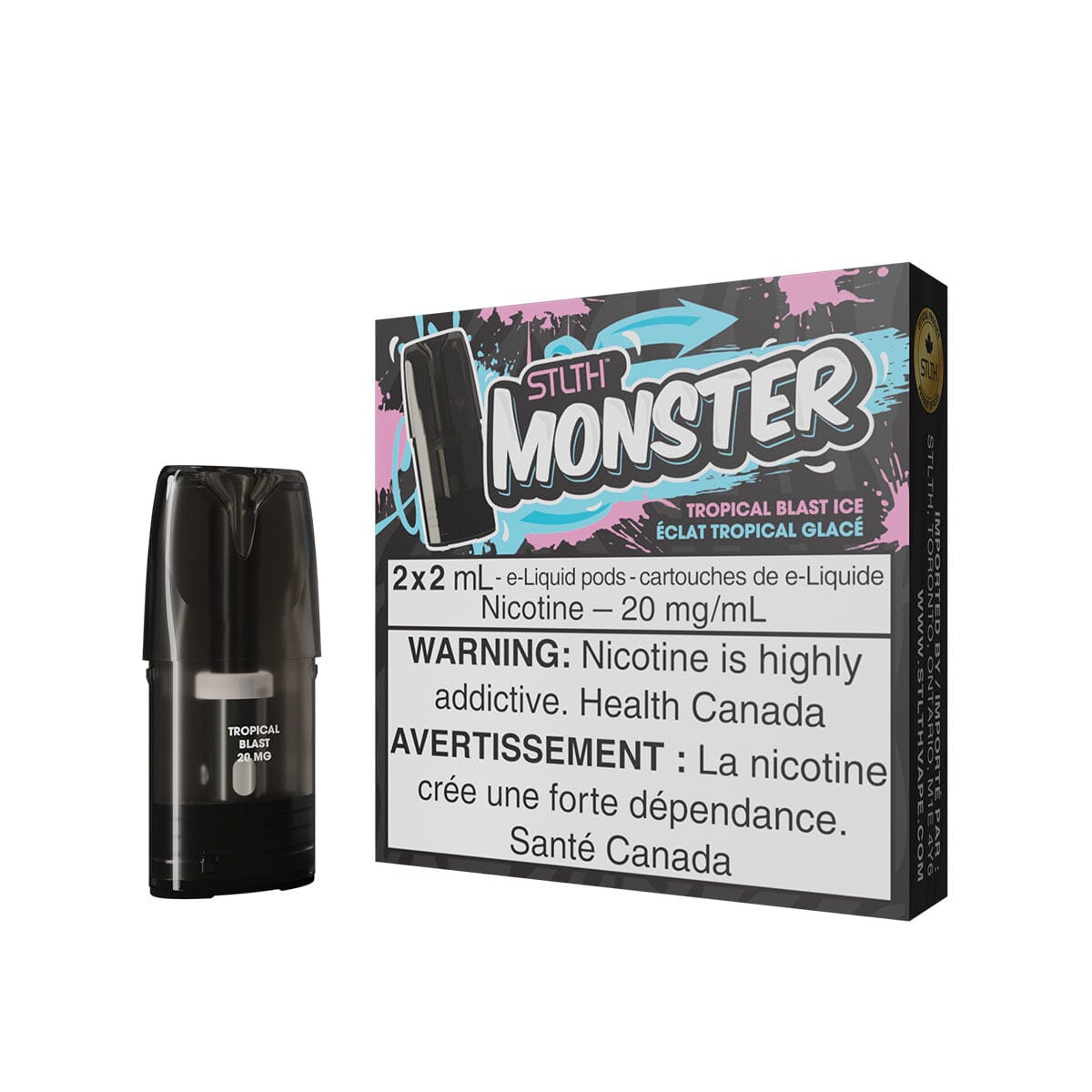 STLTH Monster Tropical Blast Ice Vape Pods | VapeMeet STLTH Monster Tropical Blast Ice Vape Pods | VapeMeet