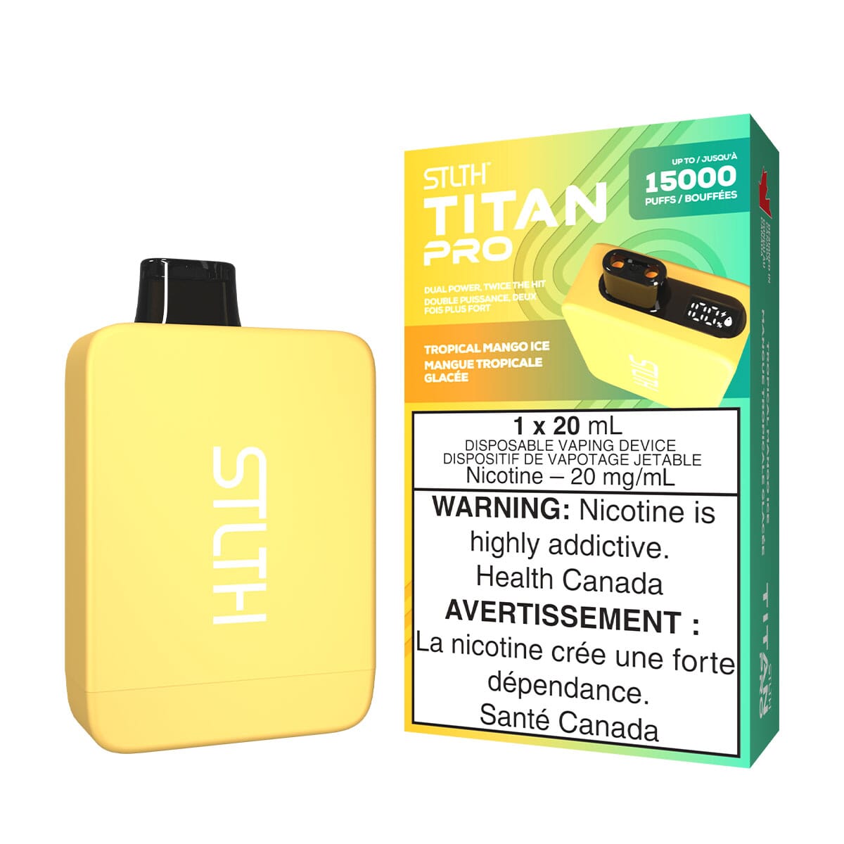 STLTH Titan Pro Tropical Mango Ice Disposable Vape Disposable STLTH