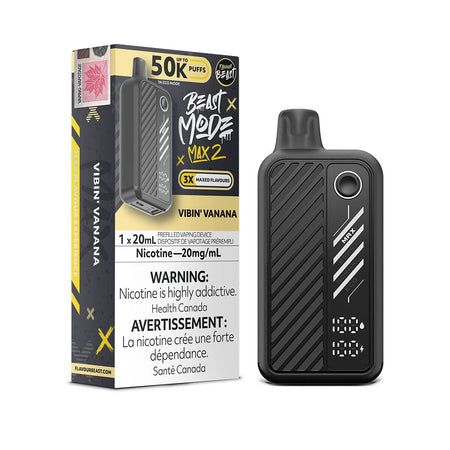 Flavour Beast Beast Mode Max 2 Vibin Vanana Disposable Vape Disposable Flavour Beast
