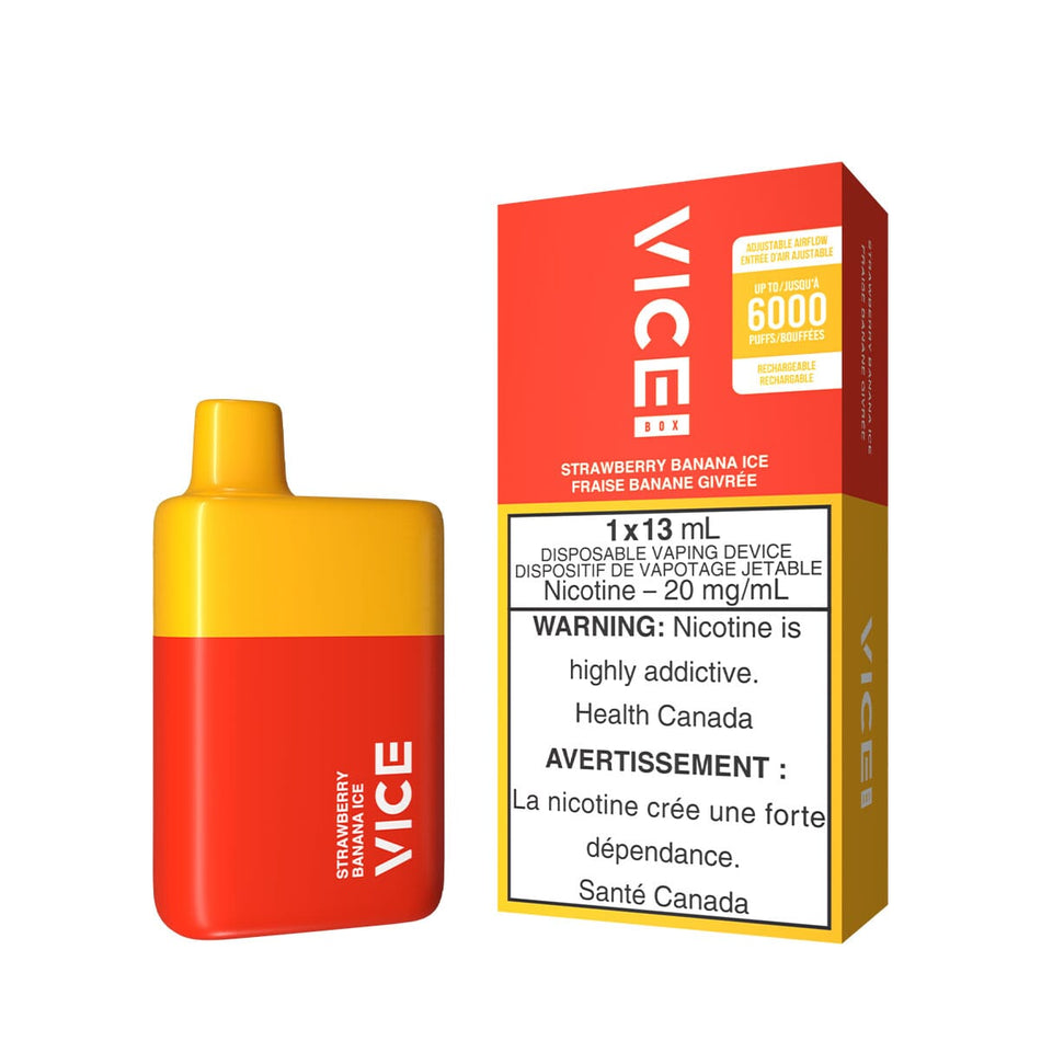 Vice Box Strawberry Banana Ice Disposable Vape Pen Disposable Vice Box