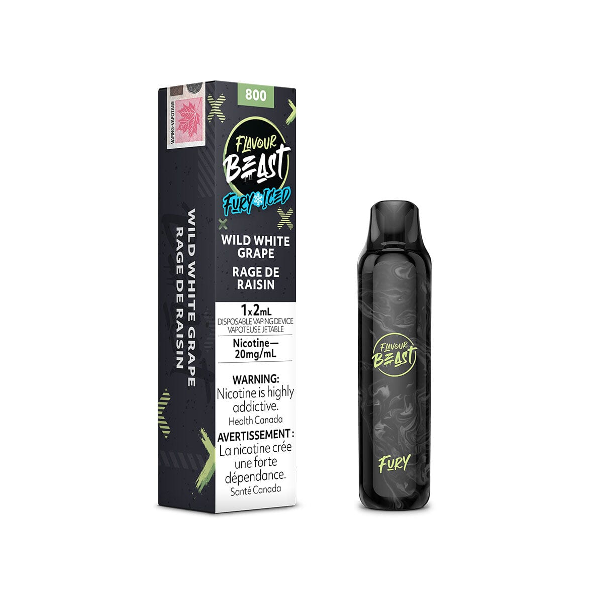 Flavour Beast Fury Wild White Grape Iced Disposable Vape Pen Disposable Flavour Beast