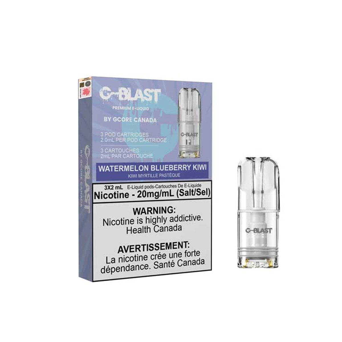 Stlth Compatible G-Blast Watermelon Blueberry Kiwi Vape Pods Pre-filled Pod Gcore