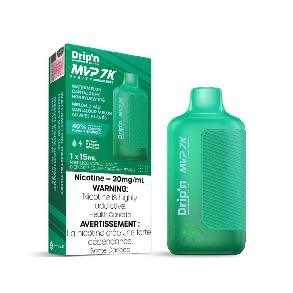 Drip'n by Envi MVP Series Watermelon Cantaloupe Honeydew Iced Disposable Vape Disposable Drip'n