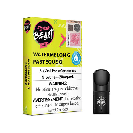 STLTH Compatible Flavour Beast Watermelon G Vape Pods Pre-filled Pod Flavour Beast