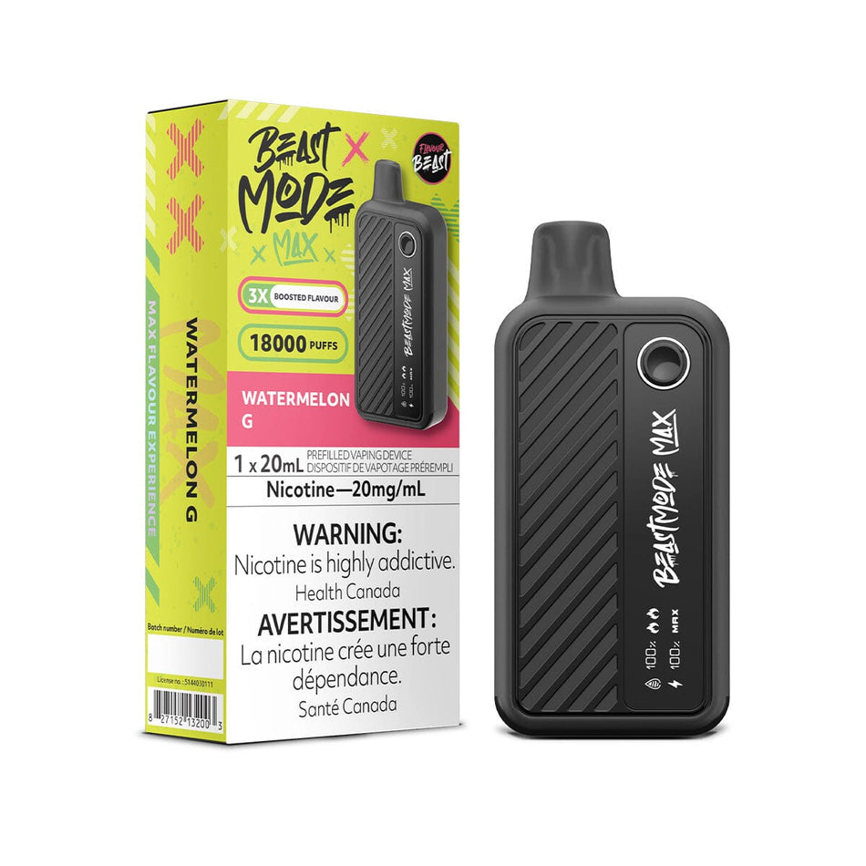 Flavour Beast Beast Mode Max Watermelon G Disposable Vape Disposable Flavour Beast