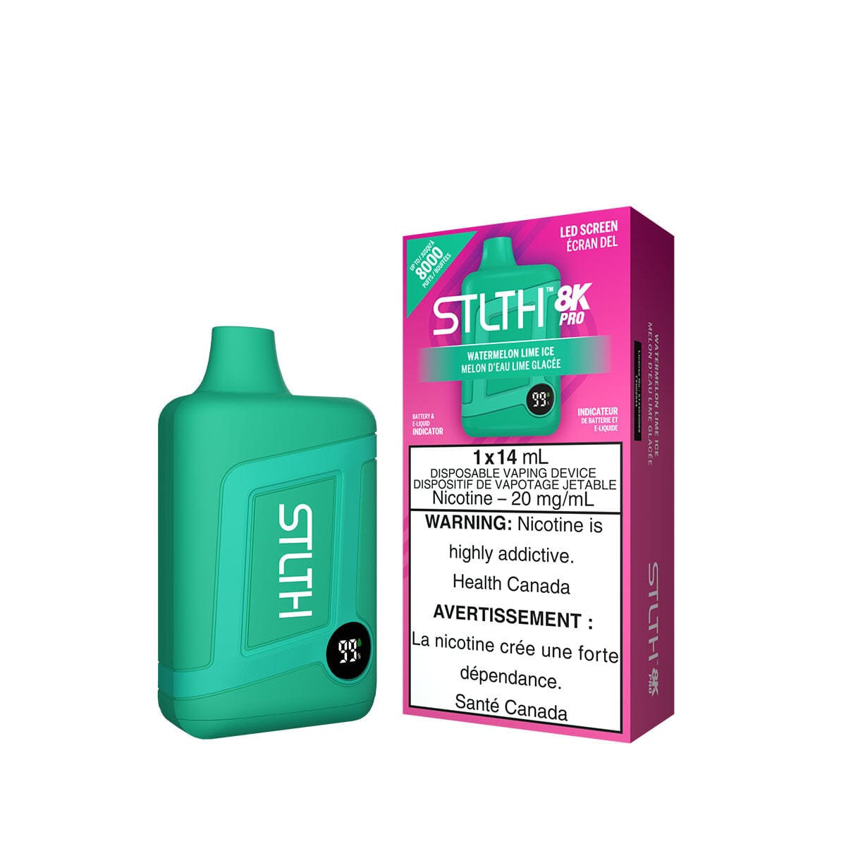 STLTH 8K Pro Watermelon Lime Ice Disposable Vape Pen Disposable STLTH