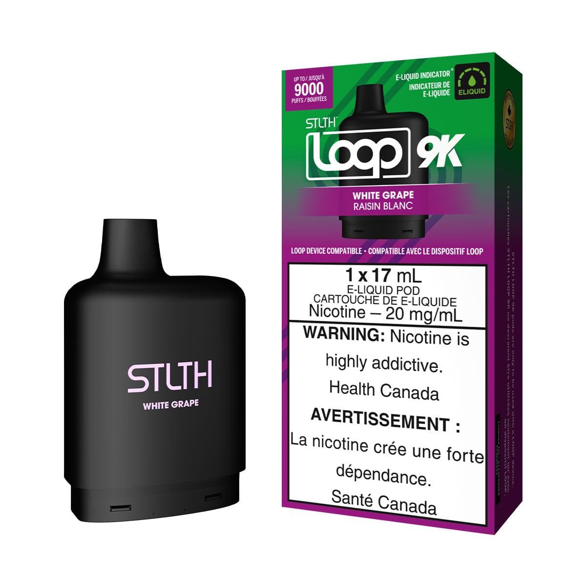 STLTH Loop 2 White Grape Disposable Vape Pod Disposable Loop 2