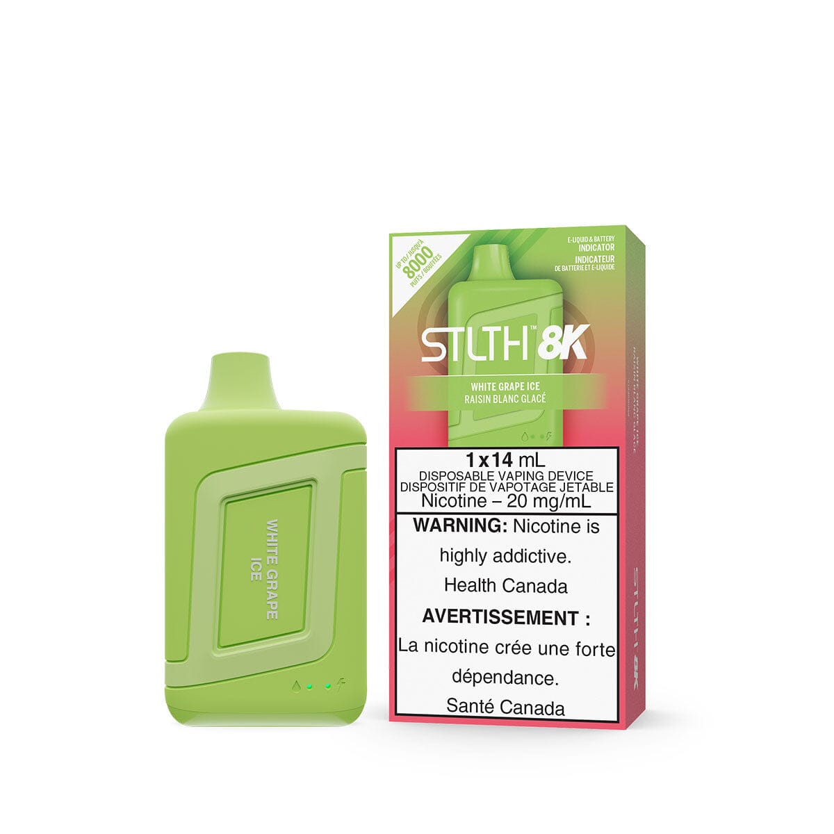 STLTH 8K White Grape Ice Disposable Vape | VapeMeet STLTH 8K White Grape Ice Disposable Vape | VapeMeet