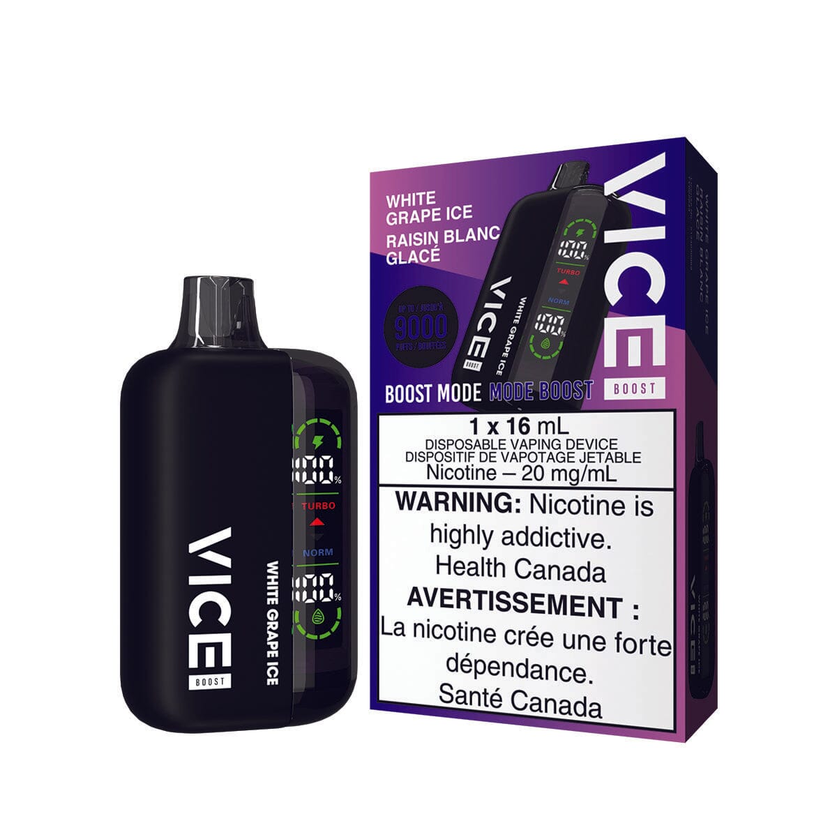 Vice Boost White Grape Ice Disposable Vape Pen Disposable Vice