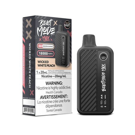 Flavour Beast Beast Mode Max Wicked White Peach Disposable Vape Disposable Flavour Beast