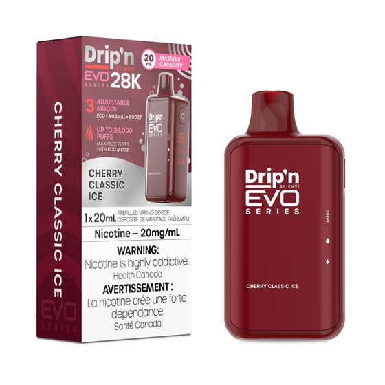 Drip'n EVO 28K - Cherry Classic Ice Disposable Drip'n EVO 28K