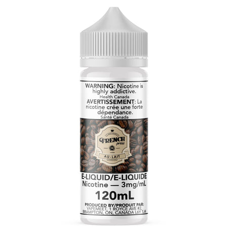 French Press - Au-Lait E-Liquid French Press 120mL 0 mg/mL
