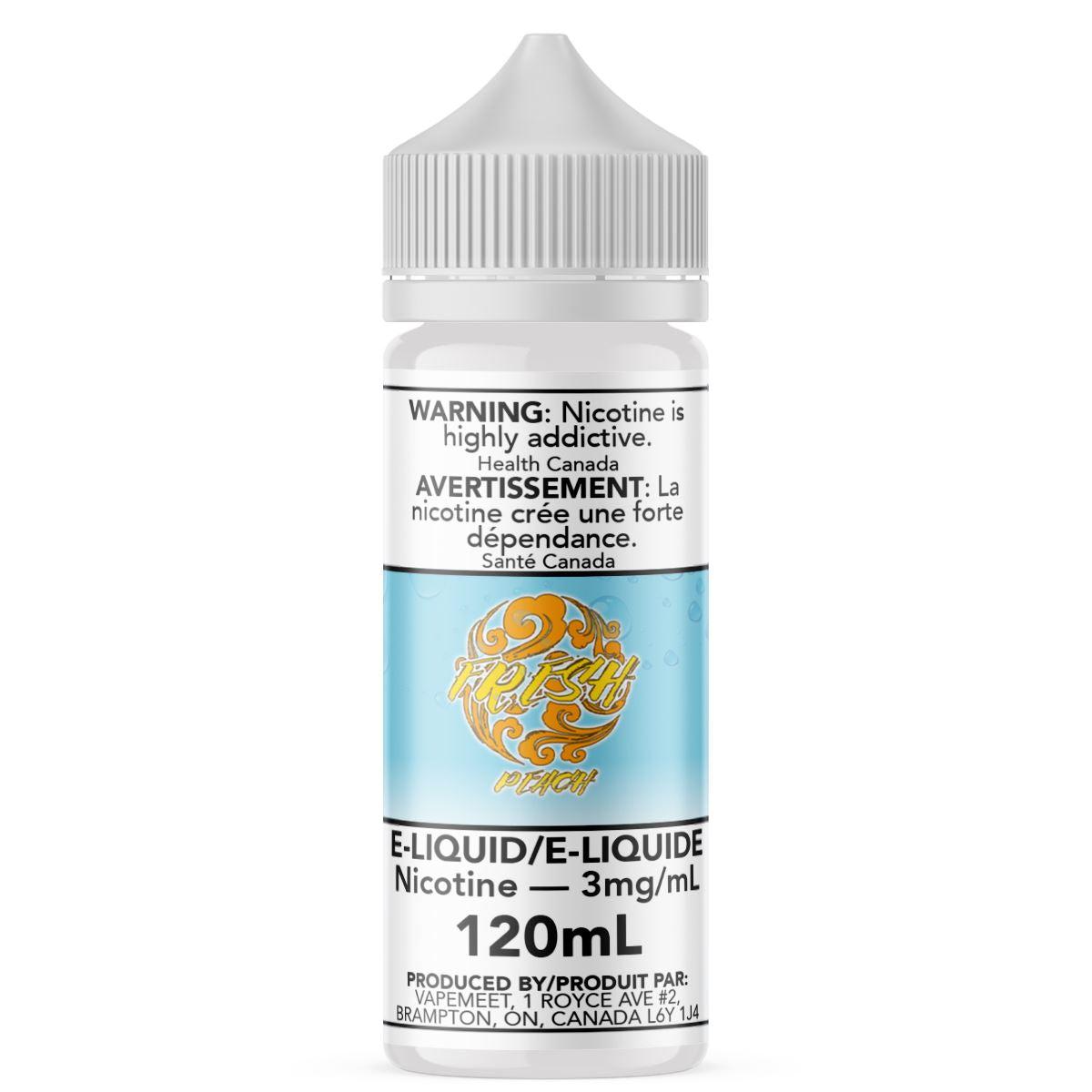 Fresh - Peach E-Liquid Fresh 120mL 0 mg/mL