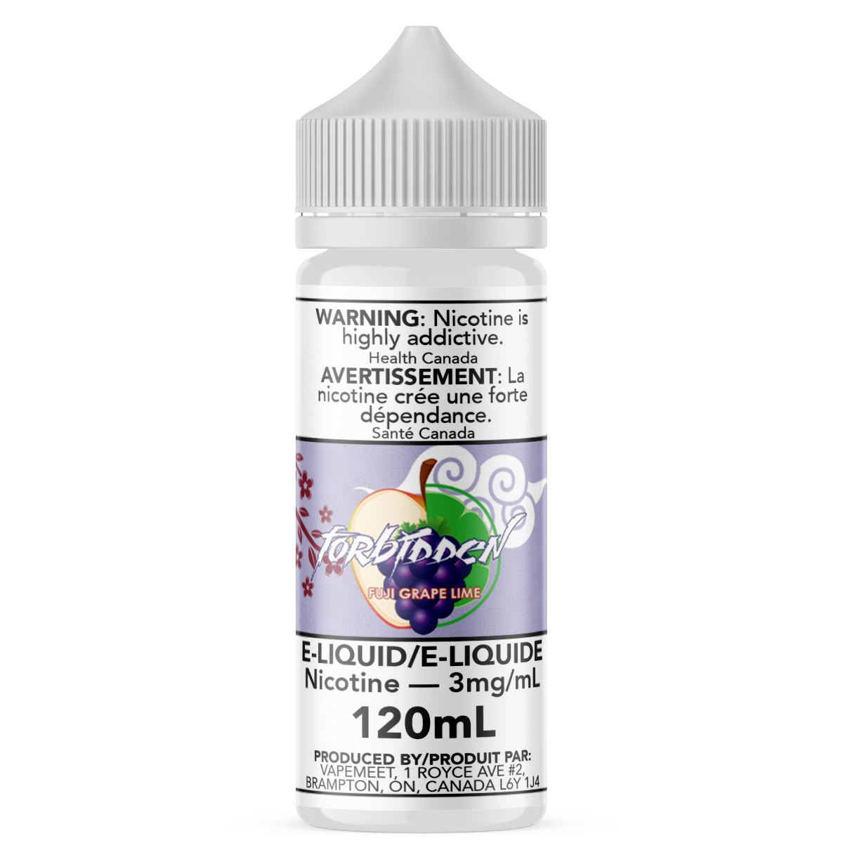 Forbidden - Fuji Grape Lime E-Liquid Forbidden 120mL 0 mg/mL