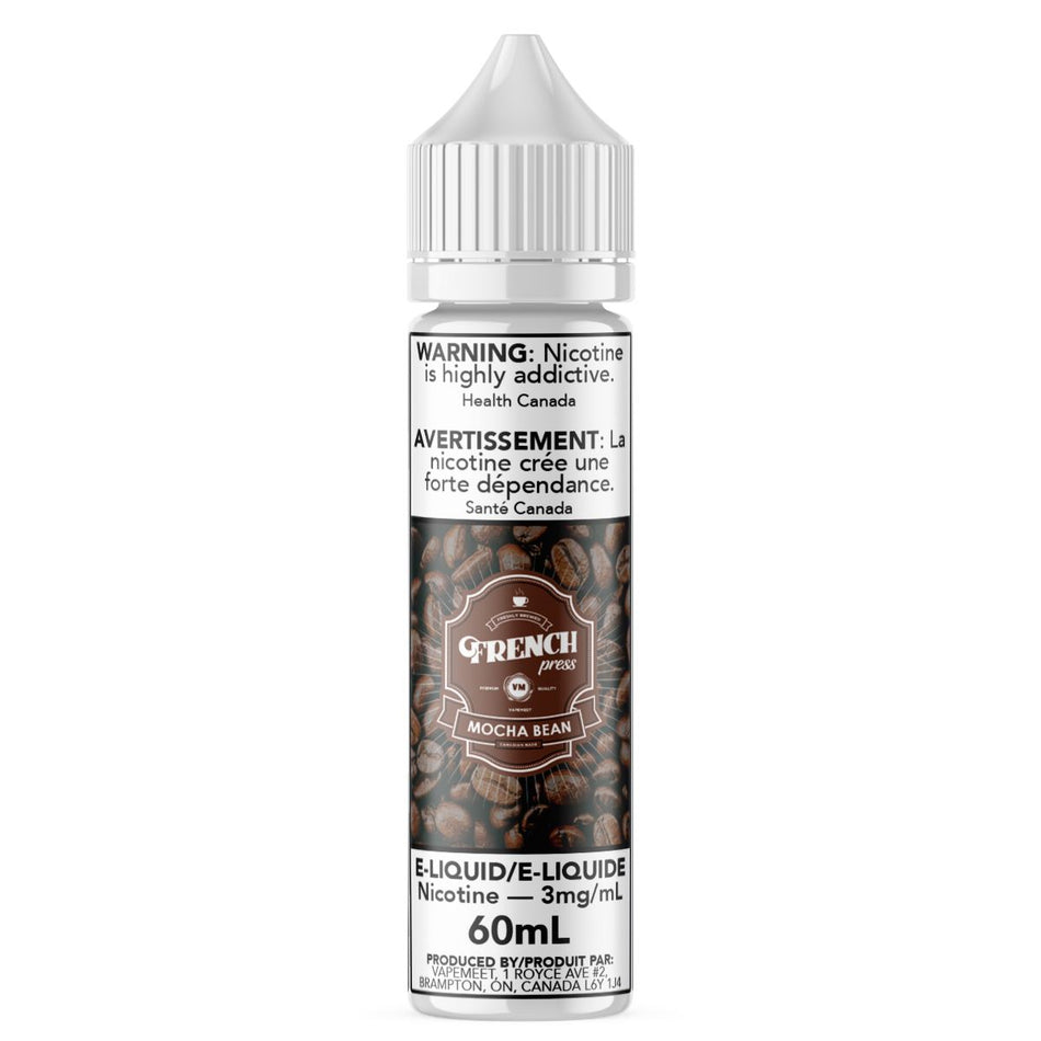 French Press - Mocha Bean E-Liquid French Press 60mL 0 mg/mL