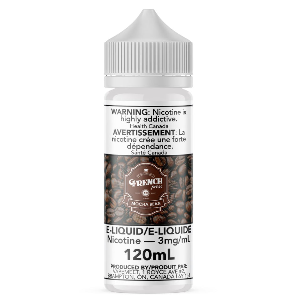 French Press - Mocha Bean E-Liquid French Press 120mL 0 mg/mL