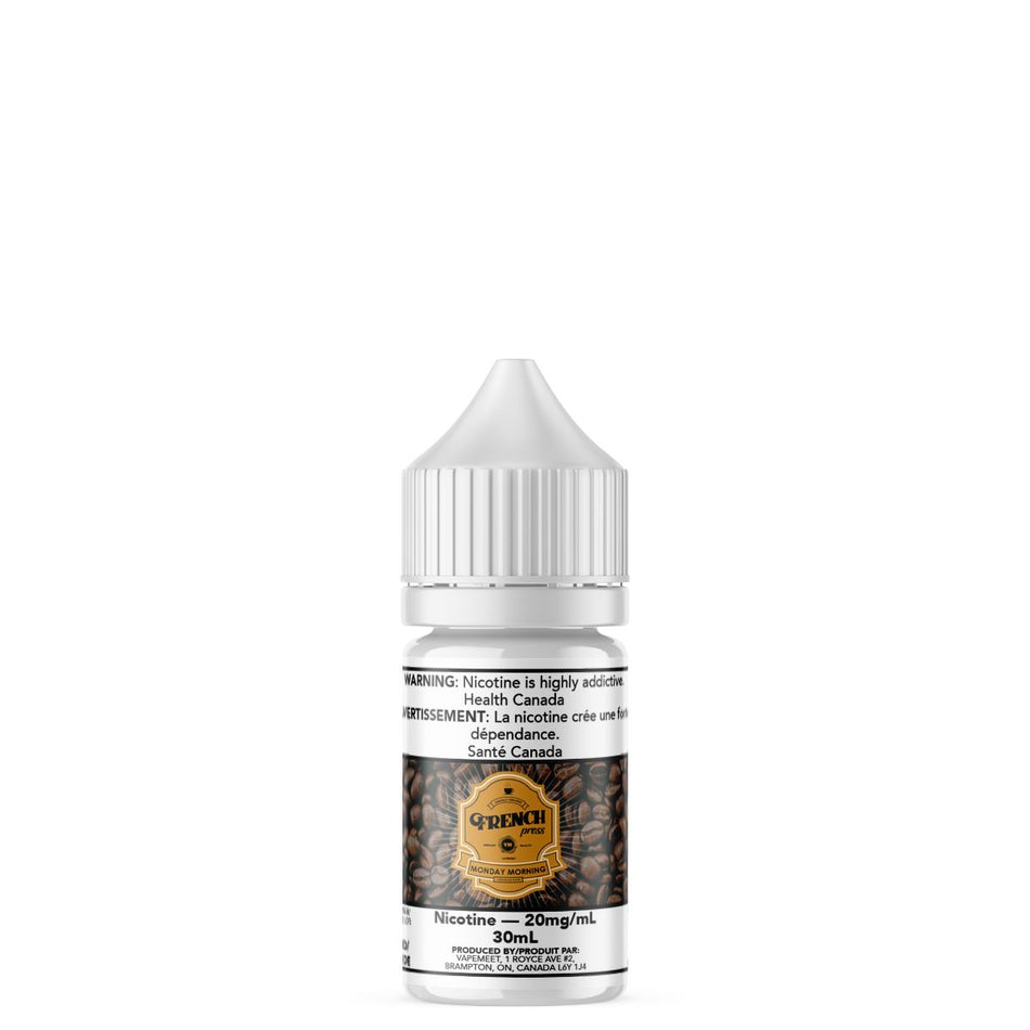 French Press Salted - Monday Morning E-Liquid French Press Salted 30mL 20 mg/mL