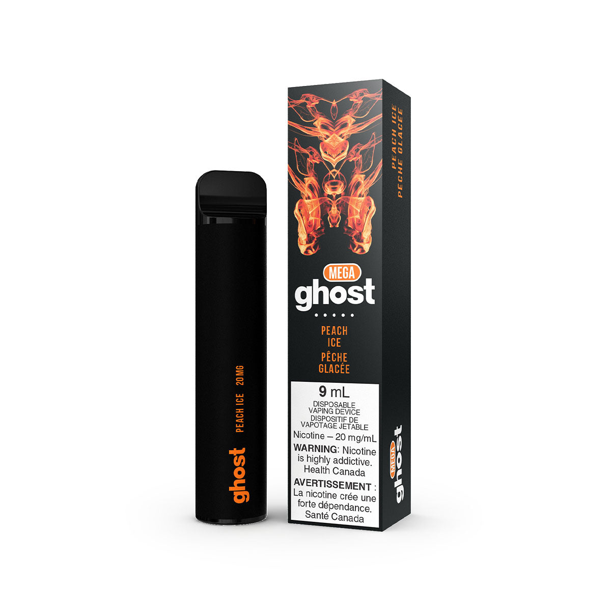 Ghost Mega Disposable - Peach Ice Disposable Ghost Disposable 20mg/mL