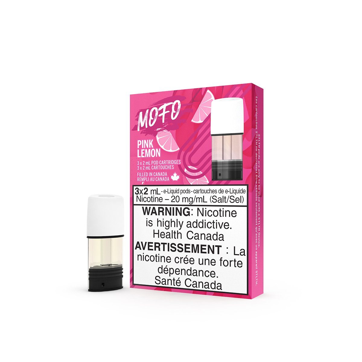 STLTH - Pink Lemon Pods (MOFO) Pre-filled Pod STLTH 20mg/mL