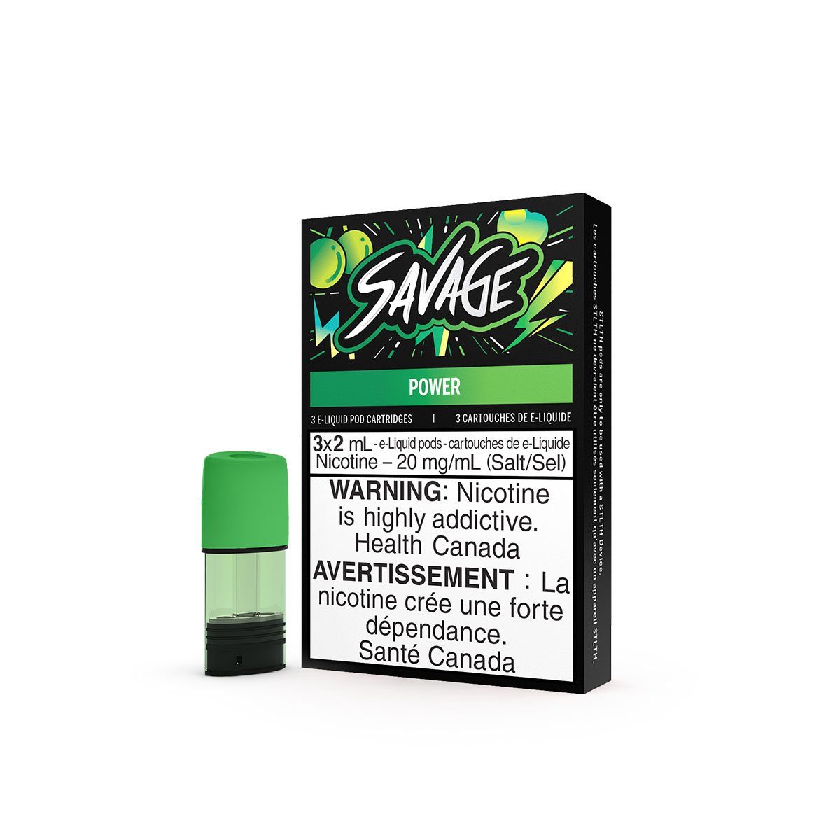 STLTH - Power Pods (Savage) Pre-filled Pod STLTH 20mg/mL