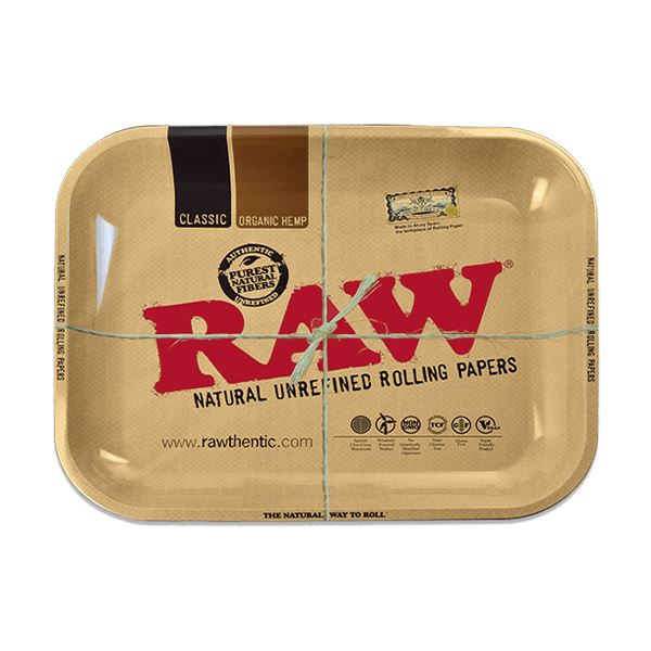 Raw - Metal Rolling Tray Rolling Tray Raw Large