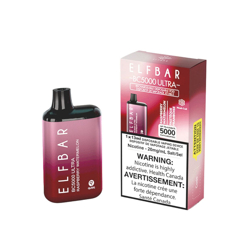 Elf Bar BC5000 Ultra Raspberry Watermelon Disposable Vape Pen Disposable Elf Bar 20mg/mL