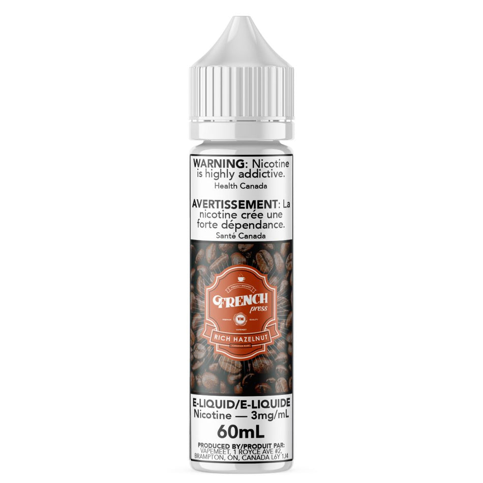 French Press - Rich Hazelnut E-Liquid French Press 60mL 0 mg/mL